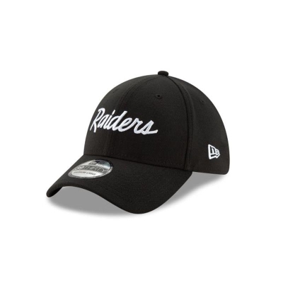Las Vegas Raiders Gorra | New Era NFL Team Classic 39thirty Stretch Fit Cap Mexico - Negros